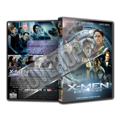 Xmen Birinci Sınıf - First Class 2011 Türkçe Dvd Cover Tasarımı